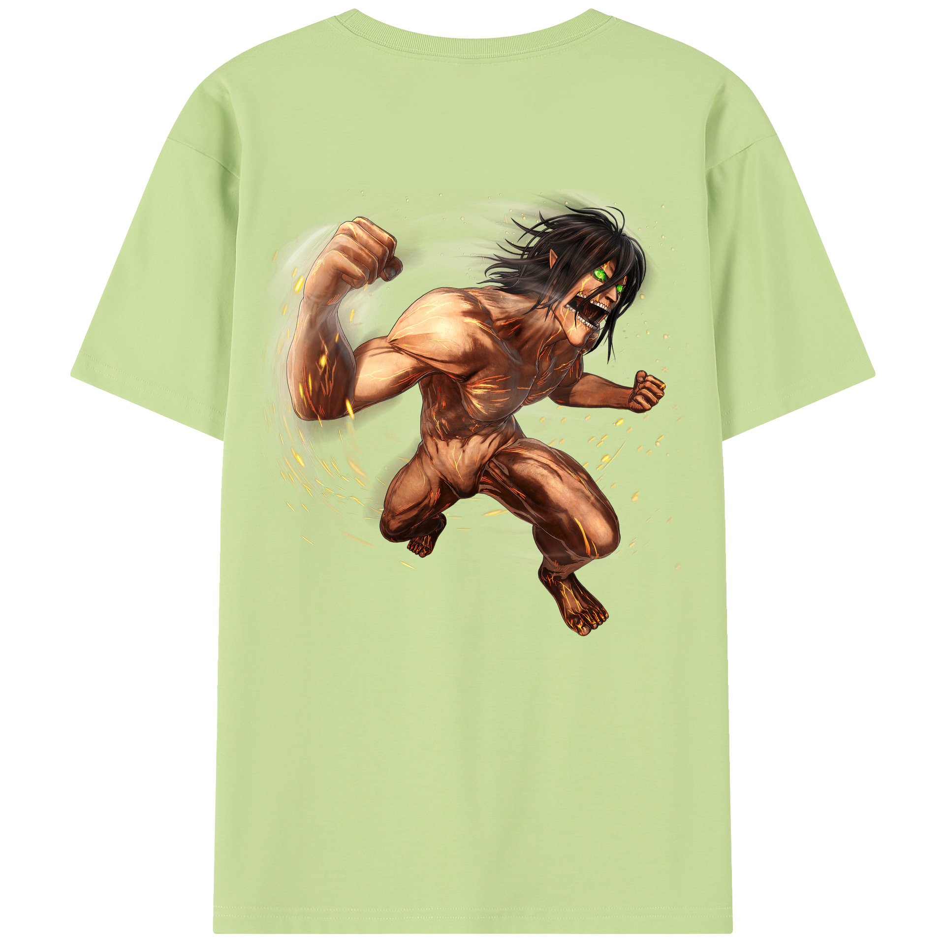 （画像用） 進撃の巨人 Attack on Titan 綿100％半袖Tシャツ（背面プリント）